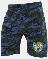 Темно-синие армейские шорты с нашивкой ФСО