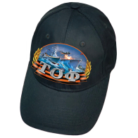 Тёмно-синяя кепка с термотрансфером "ТОФ"