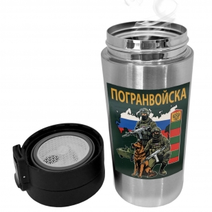 Термокружка "Погранвойска" с виниловой наклейкой.