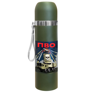 Термос ПВО - Z с виниловой наклейкой.