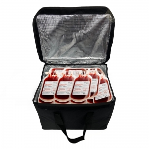 Термосумка на 32 л тактического медика для транспортировки донорской крови (черная)