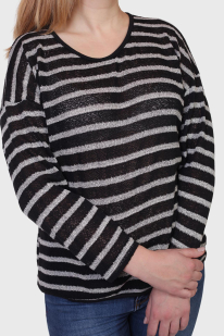 Хитовая полоска. Трикотажный женский свитер Marie Claire.