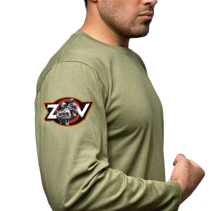 Трикотажная футболка с длинным рукавом ZVO