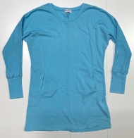Туника женская голубого оттенка с карманами