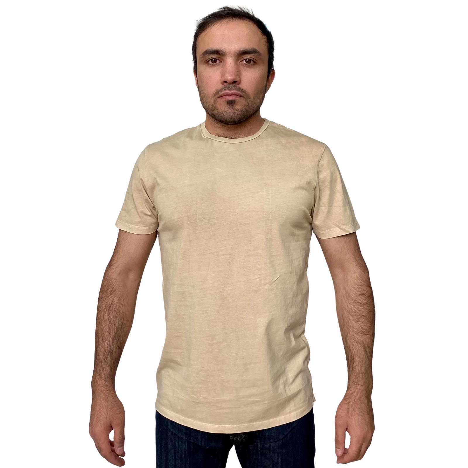 Удлиненная футболка мужская