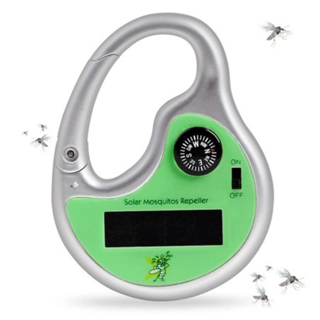 Ультразвуковой прибор для отпугивания комаров с солнечной панелью и компасом 