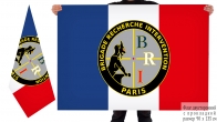 Un drapeau bilatéral Brigade de Recherche et d