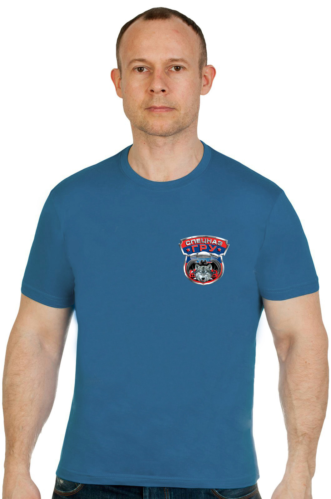Купить уникальную футболку с эмблемой Спецназ ГРУ по привлекательной цене