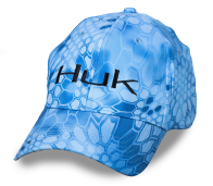 Голубая унисекс бейсболка HUK в эффектном дизайне Kryptek