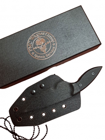 Универсальный нож скрытого ношения Omesio "ЧВК Вагнер" (рукоять G10 черная)