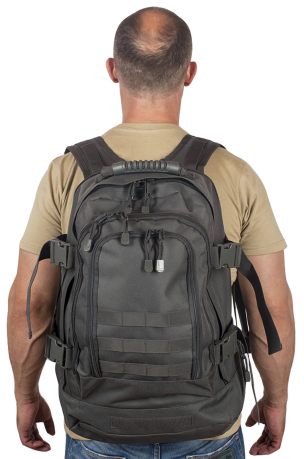 Купить универсальный рюкзак для города и полевых выходов 3-Day Expandable Backpack 08002A Dark Grey
