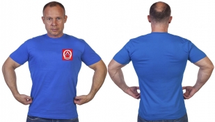 Васильковая футболка "Отважные"