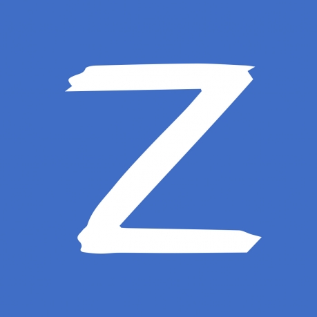 Васильковая футболка с термотрансфером буква Z