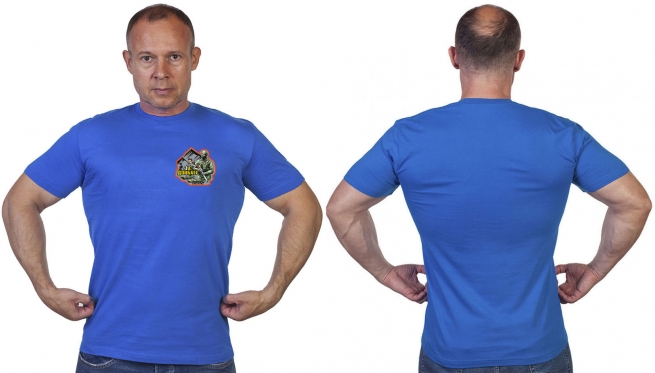 Васильковая футболка Zа Донбасс