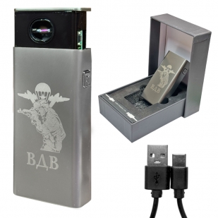 Электронная USB-зажигалка ВДВ в подарочной коробке