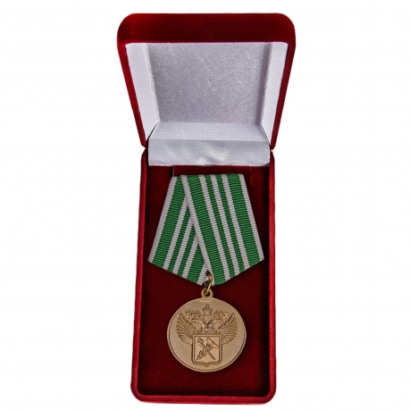 Ведомственная медаль "За службу в таможенных органах" 3 степени - в футляре