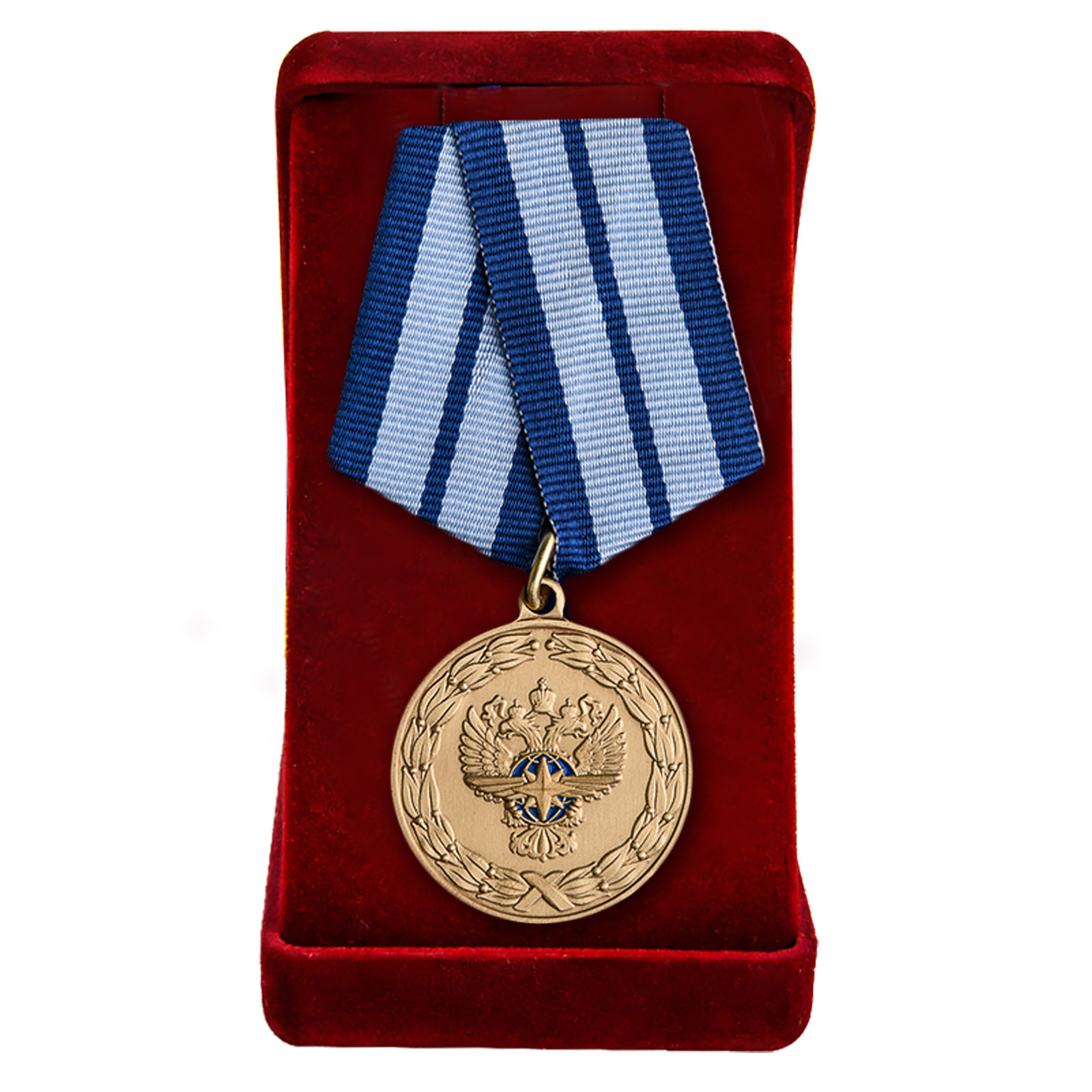 Купить ведомственную медаль "За заслуги в развитии транспортного комплекса России" с доставкой