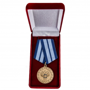 Ведомственная медаль За заслуги в развитии транспортного комплекса России - в футляре