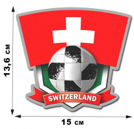 Виниловая фанатская наклейка Switzerland