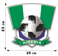 Виниловая наклейка фанату сборной Нигерии