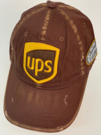 Винтажная бейсболка UPS коричневого цвета