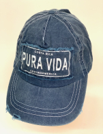 Винтажная летняя бейсболка Pura Vida из джинсовой ткани