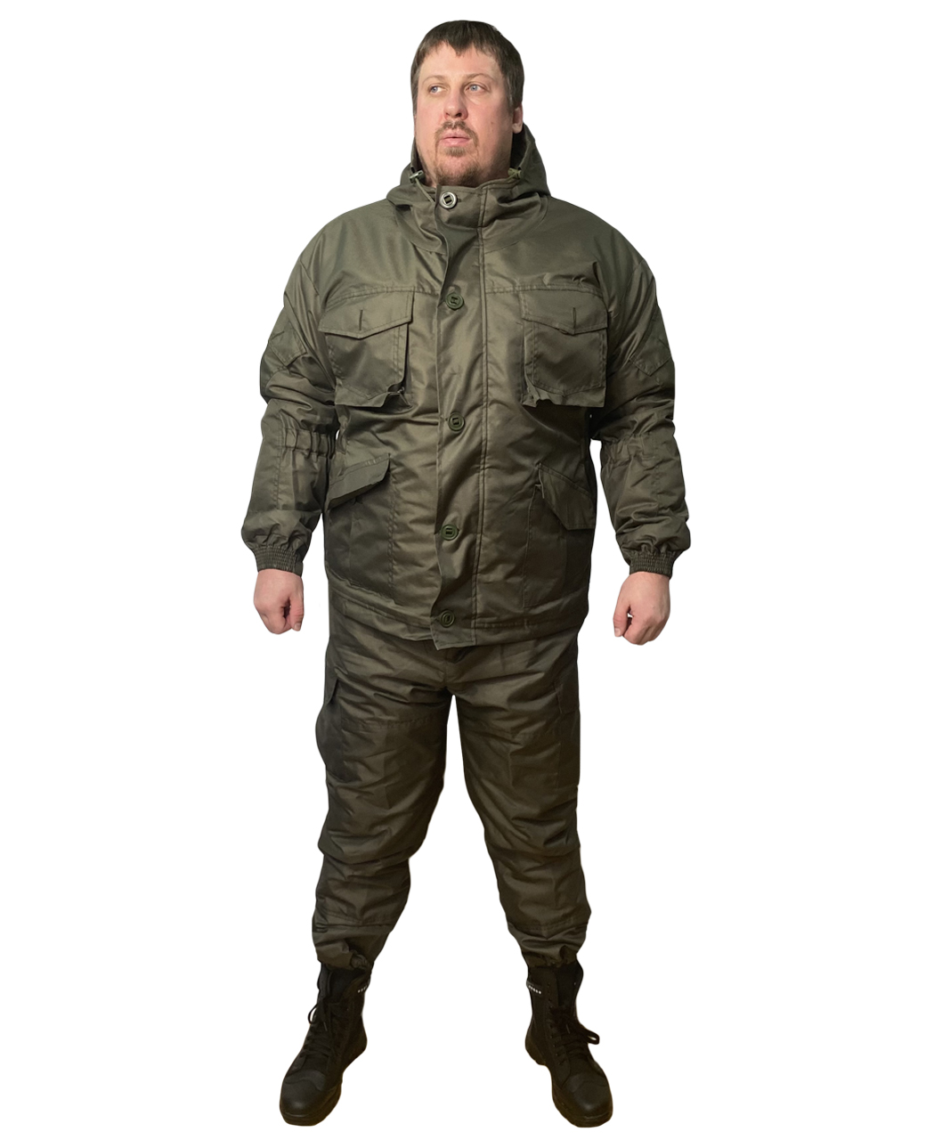 Демисезонный костюм Горка-8 премиум рип-стоп цвета олива