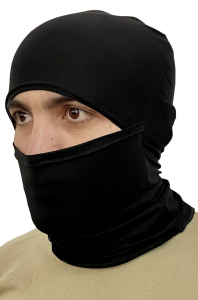 Военная маска подшлемник черного цвета