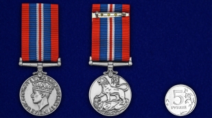 Военная медаль 1939-1945 (Великобритания) - сравнительный вид