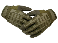 Военные перчатки прорезиненные хаки-олива