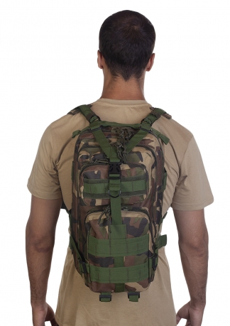 Военный рюкзак камуфляжной расцветки Woodland в розницу и оптом