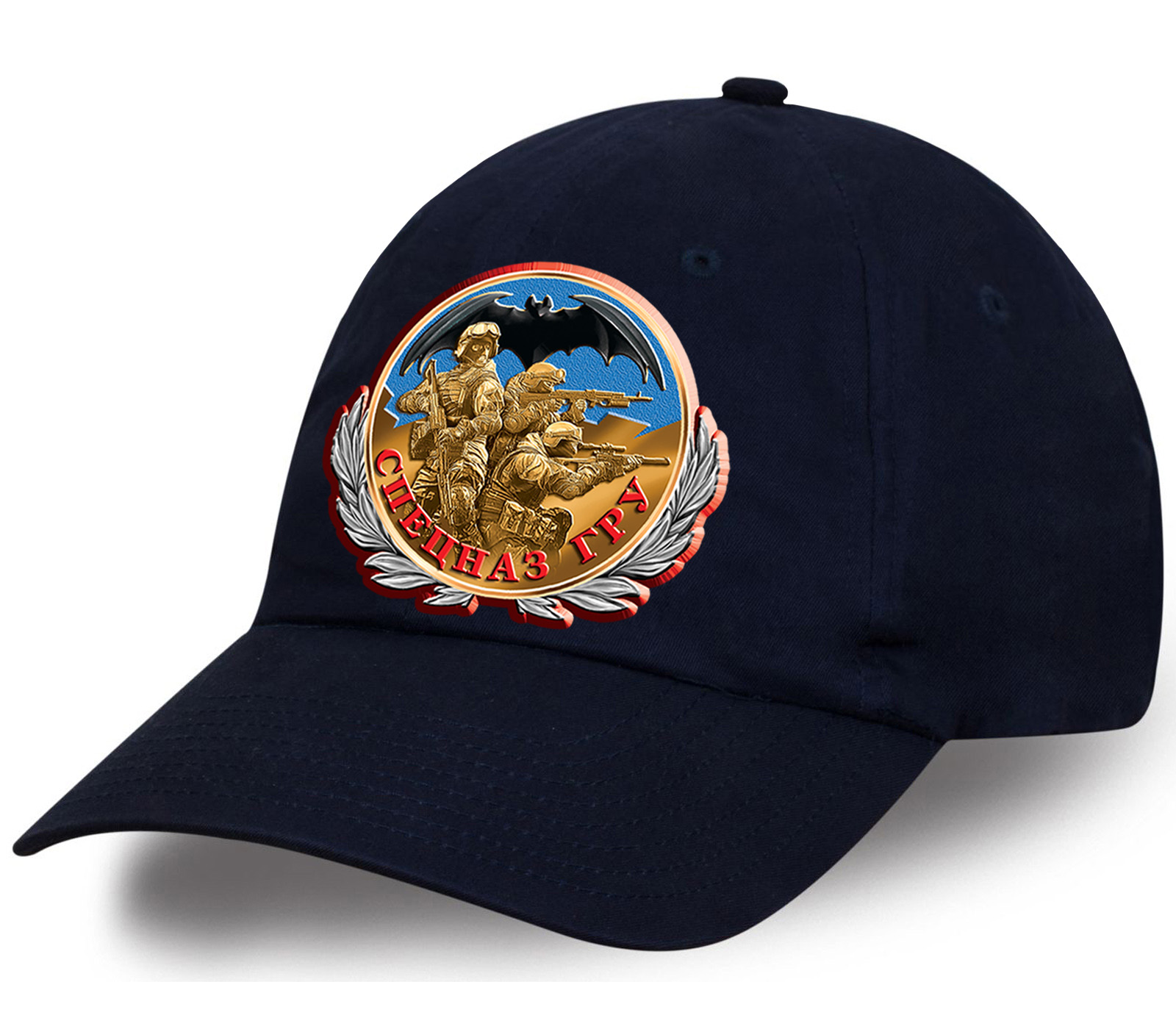 Мужская кепка с принтом ордена «Спецназ ГРУ» - вы хотите подарить оригинальный подарок? Мы презентуем Вам оригинальную кепку - торопитесь приобрести!