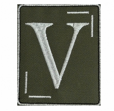 Вышитый шеврон с символом V