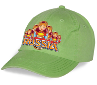 Яркая кепка "Russia" с матрешками. Оригинальная модель отличного качества - мечта патриота и болельщика. Заказывай для себя или в подарок! 