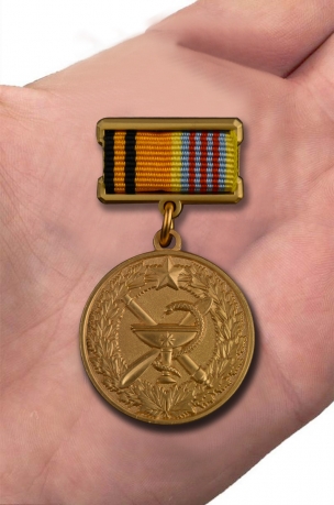 Юбилейная медаль 100 лет медицинской службы ВКС - вид на ладони