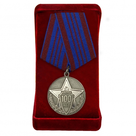Юбилейная медаль полиции России в футляре