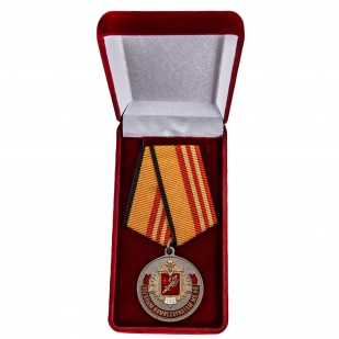 Юбилейная медаль 100 лет Военным комиссариатам МО РФ - в футляре