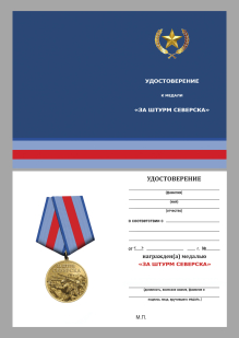 Памятная медаль "За штурм Северска"