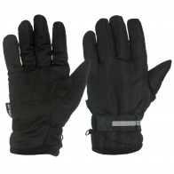 Теплые темные перчатки
