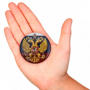Заказать закатный значок с гербом России