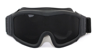 Защитные тактические очки для спецоперации (черные)