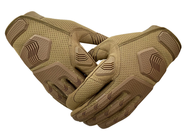 Защитные тактические перчатки хаки-песок