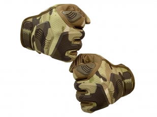 Защитные тактические перчатки камуфляж Multicam в Военпро