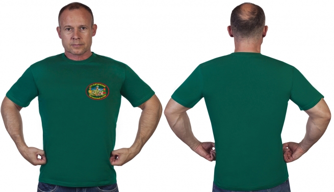 Зелёная футболка 134 Курчумский пограничный отряд