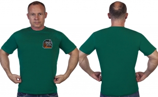 Зелёная футболка с термопринтом Zа Донбасс
