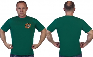 Зелёная футболка с термотрансфером ЛДНР Zа праVду