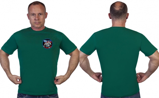Зелёная футболка с термотрансфером Zа праVду