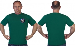 Зелёная футболка с трансфером ЛДНР