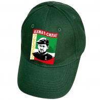 Зеленая кепка с портретом Рамзана Кадырова