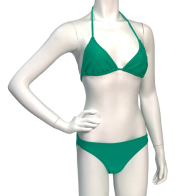 Зеленый купальник RIPCURL с завязкой на шее